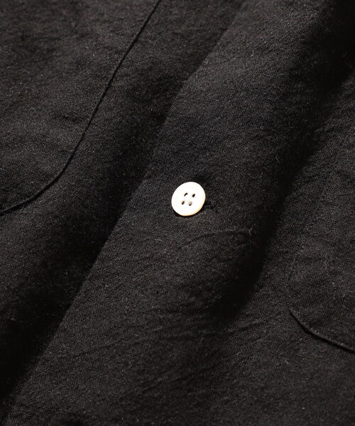 BEAMS PLUS(ビームスプラス)の「BEAMS PLUS / コットンリネンキャンバス オープンカラーシャツ(シャツ/ブラウス・メンズ・ホワイト/ブラック/ナチュラル・SMALL/MEDIUM/X-LARGE/LARGE)」の21枚目の写真