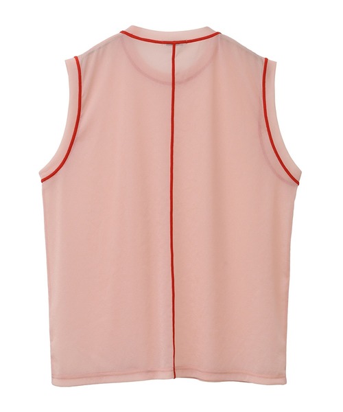 クラネ CLANE LINE SHEER L/S ピンク　シアー CLANE - LINE SHEER L/S TOPS - PINK | ADDICT WEB SHOP