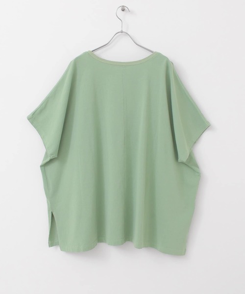 KBF（ケイビーエフ）の「BIG BIG Tシャツ（Tシャツ/カットソー・レディース・グリーン/オフホワイト/ベージュ・ONE）」の7枚目の写真