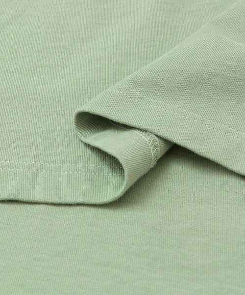 KBF（ケイビーエフ）の「BIG BIG Tシャツ（Tシャツ/カットソー・レディース・グリーン/オフホワイト/ベージュ・ONE）」の4枚目の写真