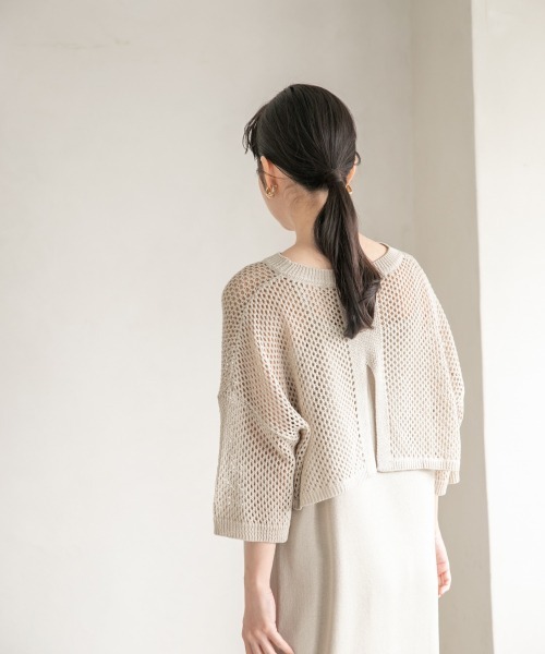 LOWRYS FARM(ローリーズファーム)の「メッシュレイヤード2PワンピースSS 942428(ワンピース・レディース・ブラック/アイボリー/ダークブラウン・FREE)」の13枚目の写真