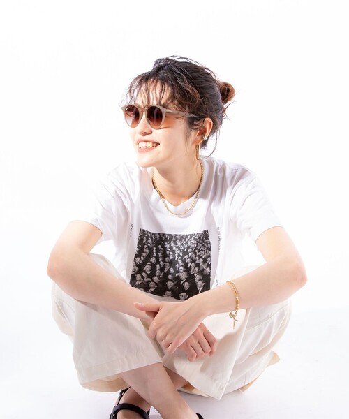 Ray-Ban ベージュ ラウンド型サングラス Ray-Ban（レイバン）の「【Ray-Ban/レイバン】ラウンド