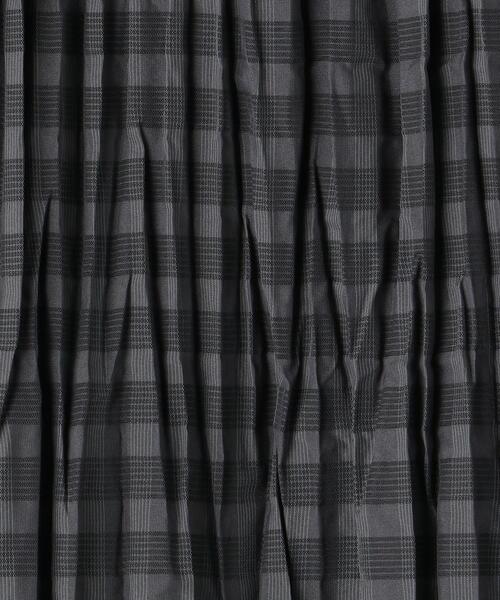 green label relaxing（グリーンレーベルリラクシング）の「CFC チェック ワッシャー プリーツ スカート（スカート・レディース・ブラック/ライム・FREE）」の15枚目の写真