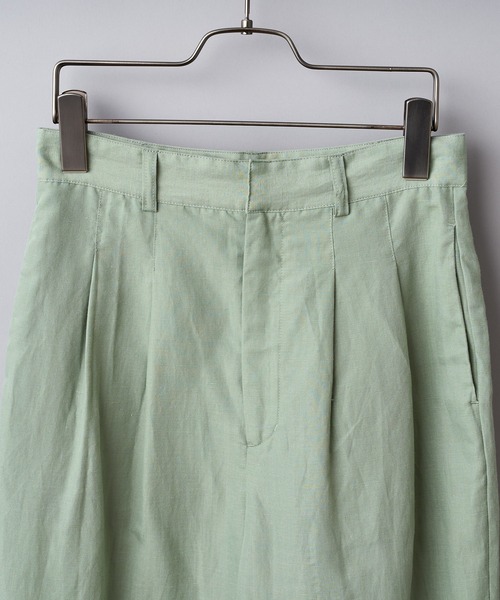 CIAOPANIC（チャオパニック）の「リネンセミワイドカラーパンツ（その他パンツ・レディース・ブラック/ピンク/グリーン/アイボリー・SMALL/MEDIUM）」の6枚目の写真