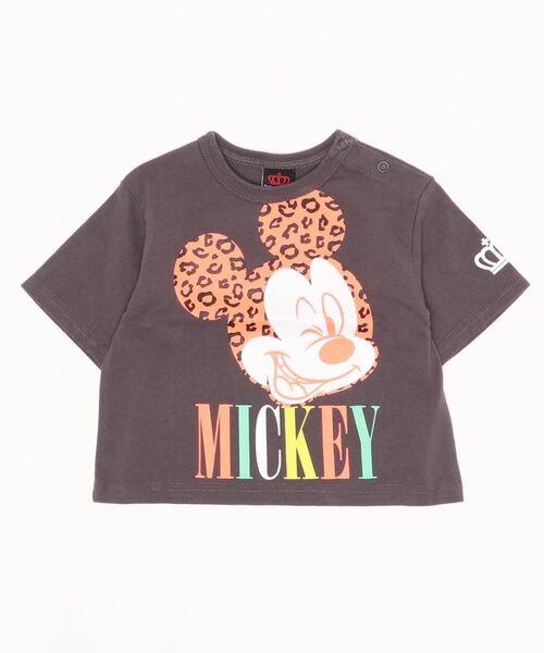 親子お揃い ディズニー キャラクターヒョウ柄tシャツ 5002k