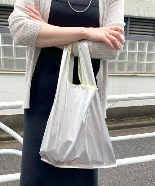 SHENERY（シーナリー）の「メタリックマーケットバッグ（トートバッグ・レディース・オレンジ/シルバー/ゴールド・FREE）」の9枚目の写真