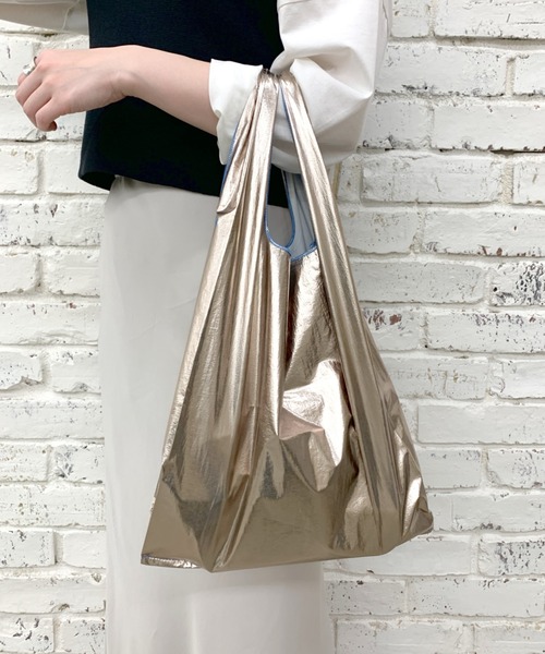 SHENERY（シーナリー）の「メタリックマーケットバッグ（トートバッグ・レディース・オレンジ/シルバー/ゴールド・FREE）」の20枚目の写真