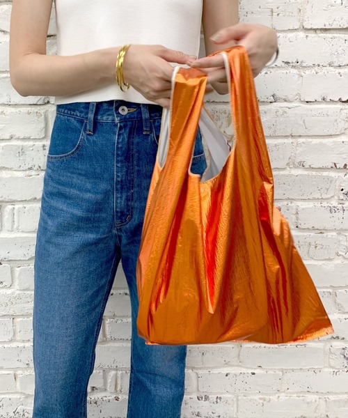 SHENERY（シーナリー）の「メタリックマーケットバッグ（トートバッグ・レディース・オレンジ/シルバー/ゴールド・FREE）」の19枚目の写真