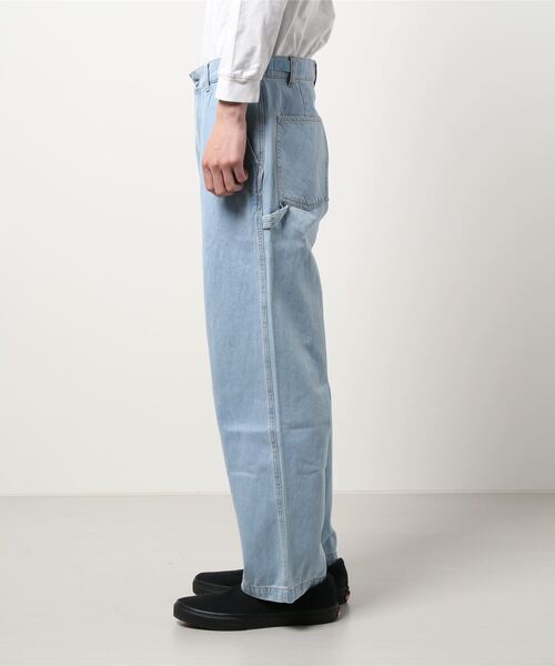 Purple&Yellow(パープルアンドイエロー)の「ペインターパンツ(デニムパンツ・メンズ・ブラック/キナリ/ライトインディゴブルー・SMALL/MEDIUM/LARGE/X-SMALL)」の4枚目の写真