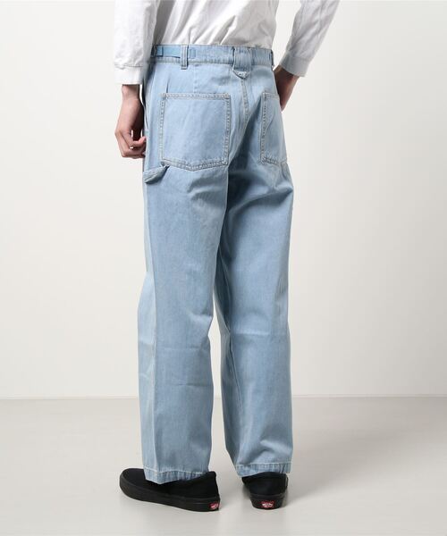 Purple&Yellow(パープルアンドイエロー)の「ペインターパンツ(デニムパンツ・メンズ・ブラック/キナリ/ライトインディゴブルー・SMALL/MEDIUM/LARGE/X-SMALL)」の5枚目の写真