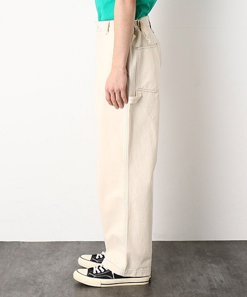 Purple&Yellow(パープルアンドイエロー)の「ペインターパンツ(デニムパンツ・メンズ・ブラック/キナリ/ライトインディゴブルー・SMALL/MEDIUM/LARGE/X-SMALL)」の14枚目の写真