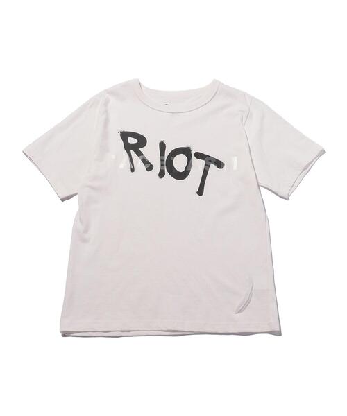 RIOT FACETASM（ライオットファセッタズム）の「＜RIOT FACETASM＞ LOGO TEE/Tシャツ（Tシャツ/カットソー・メンズ・ブラック/ホワイト/ライトブルー・LARGE/X-LARGE）」の15枚目の写真