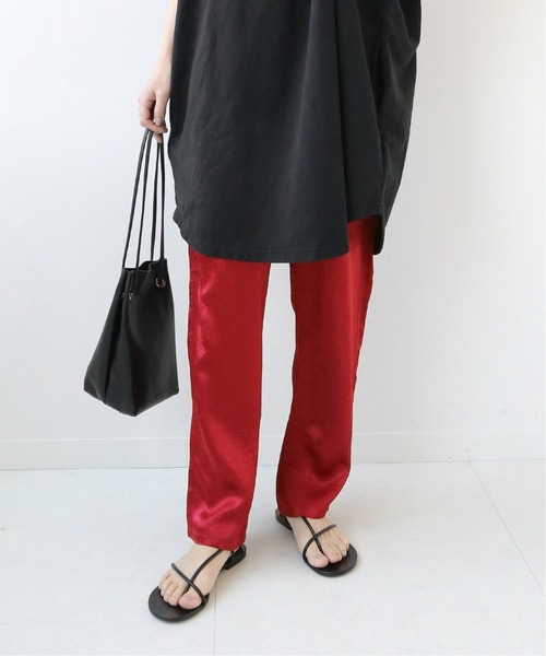 JOURNAL STANDARD relume(ジャーナルスタンダード レリューム)の「ウォッシャーサテンイージーパンツ◆(その他パンツ・レディース・レッド/グリーン/グリーン系その他・38/36)」の18枚目の写真