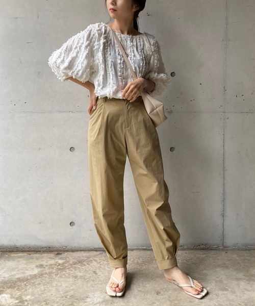 CAPRICIEUX LE'MAGE(カプリシューレマージュ)の「フリンジブラウス(シャツ/ブラウス・レディース・ホワイト/ブラック・FREE)」の13枚目の写真