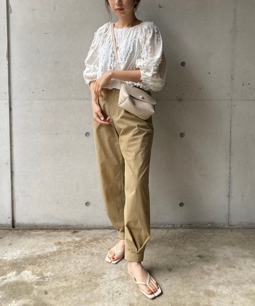 CAPRICIEUX LE'MAGE(カプリシューレマージュ)の「フリンジブラウス(シャツ/ブラウス・レディース・ホワイト/ブラック・FREE)」の16枚目の写真