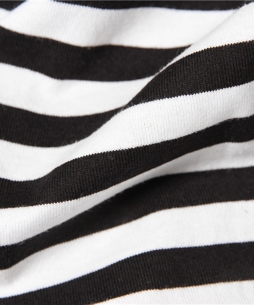 CIAOPANIC TYPY(チャオパニックティピー)の「ボーダーロングスリーブプルオーバー(Tシャツ/カットソー・レディース・ホワイト/ブラック/ネイビー・FREE)」の9枚目の写真