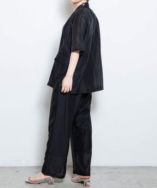 WEGO（ウィゴー）の「WEGO/シアーダブルテーラードジャケット（テーラードジャケット・レディース・ブラック/ブルー・FREE）」の15枚目の写真