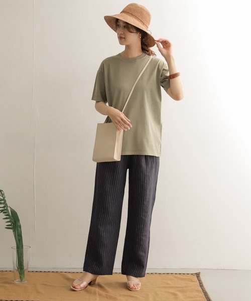 URBAN RESEARCH DOORS（アーバンリサーチドアーズ）の「リネンストライプイージーパンツ（その他パンツ・レディース・ブラック/ベージュ系その他・ONE）」の15枚目の写真