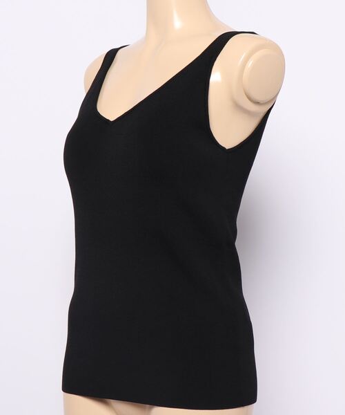 ROPE'（ロペ）の「カップ付きVネックタンクトップ（タンクトップ・レディース・オフホワイト/ブラウン/オレンジ/ブラック・38）」の6枚目の写真