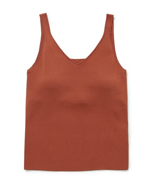 ROPE'（ロペ）の「カップ付きVネックタンクトップ（タンクトップ・レディース・オフホワイト/ブラウン/オレンジ/ブラック・38）」の10枚目の写真