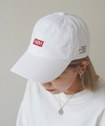 【HeM】刺繍 ロゴ ローキャップ