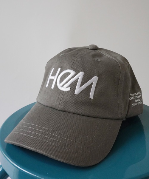 HeM（ヘム）の「【HeM】刺繍 ロゴ ローキャップ（キャップ・レディース・ホワイト/ブラック/ホワイト系その他/ブラック系その他/ベージュ系その他/ベージュ/チャコール/ミント・FREE）」の5枚目の写真