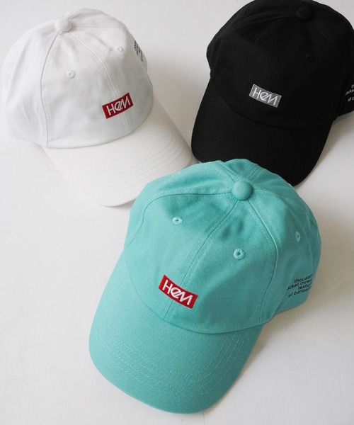 HeM（ヘム）の「【HeM】刺繍 ロゴ ローキャップ（キャップ・レディース・ホワイト/ブラック/ホワイト系その他/ブラック系その他/ベージュ系その他/ベージュ/チャコール/ミント・FREE）」の8枚目の写真