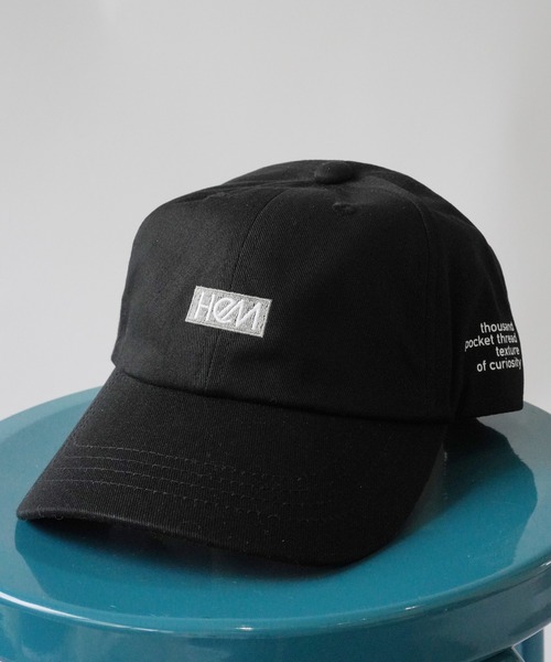 HeM（ヘム）の「【HeM】刺繍 ロゴ ローキャップ（キャップ・レディース・ホワイト/ブラック/ホワイト系その他/ブラック系その他/ベージュ系その他/ベージュ/チャコール/ミント・FREE）」の3枚目の写真