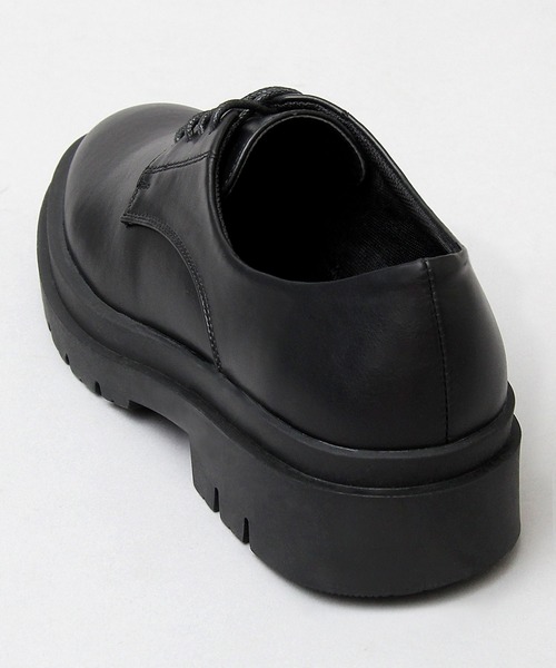 glabella（グラベラ）の「ダブルウェルトデザイン 厚底ソール レースシューズ / フェイクレザー レースアップシューズ（ドレスシューズ・メンズ・ブラック・S/M/L）」の11枚目の写真