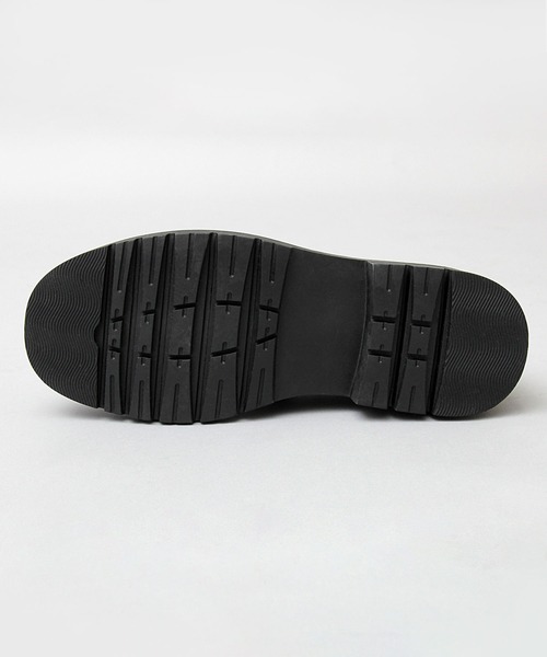 glabella（グラベラ）の「ダブルウェルトデザイン 厚底ソール レースシューズ / フェイクレザー レースアップシューズ（ドレスシューズ・メンズ・ブラック・S/M/L）」の3枚目の写真