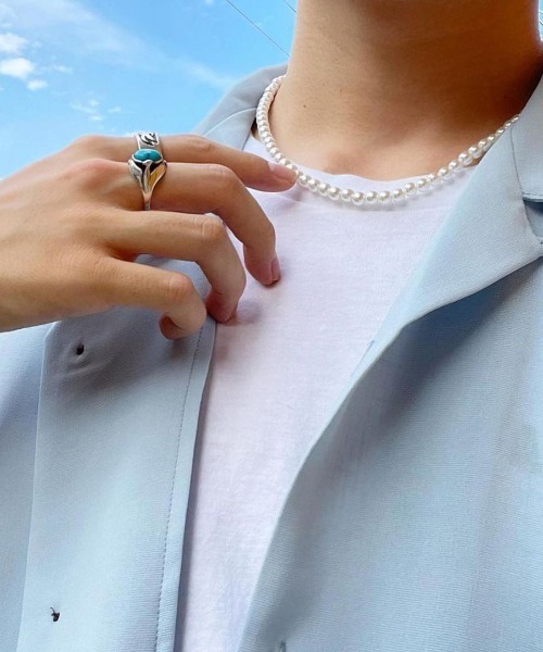 SBG（エスビー）の「SBG アクリルパールネックレス（ネックレス・メンズ・シルバー/ゴールド/ブラック・#5/#6/#4/#3/#8/#7）」の19枚目の写真