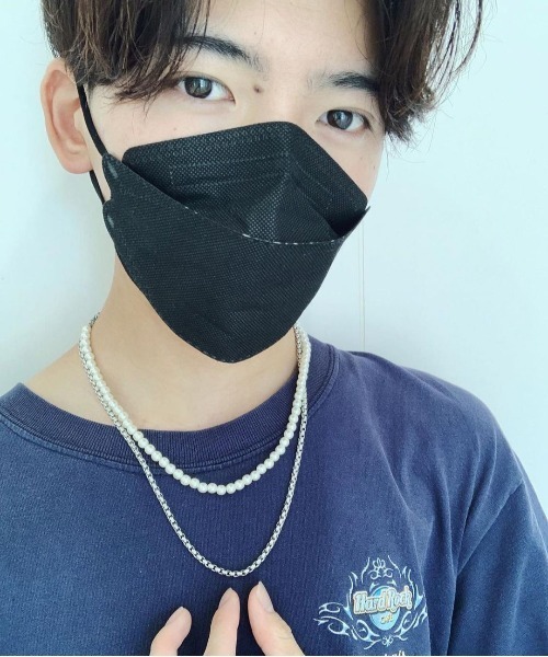 SBG（エスビー）の「SBG アクリルパールネックレス（ネックレス・メンズ・シルバー/ゴールド/ブラック・#5/#6/#4/#3/#8/#7）」の20枚目の写真