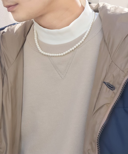 SBG（エスビー）の「SBG アクリルパールネックレス（ネックレス・メンズ・シルバー/ゴールド/ブラック・#5/#6/#4/#3/#8/#7）」の6枚目の写真