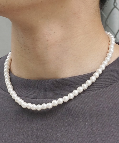 SBG（エスビー）の「SBG アクリルパールネックレス（ネックレス・メンズ・シルバー/ゴールド/ブラック・#5/#6/#4/#3/#8/#7）」の13枚目の写真