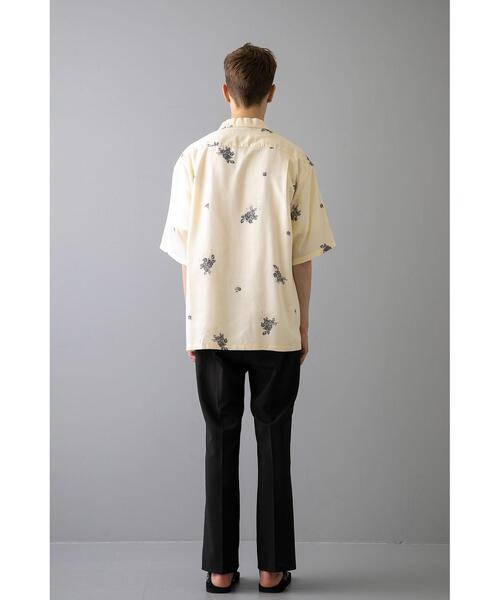 MONKEY TIME（モンキータイム）の「＜monkey time＞ FLOWER PRINT OPEN SHIRT/シャツ（シャツ/ブラウス・メンズ・ブラック/オフホワイト・SMALL/MEDIUM/LARGE/X-LARGE）」の6枚目の写真