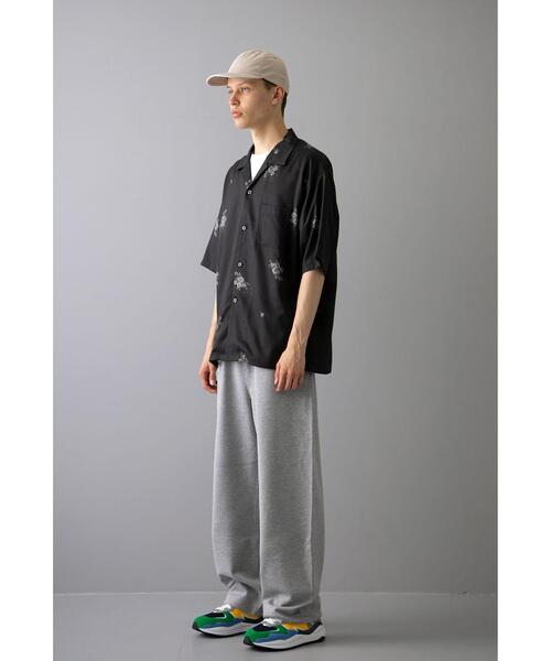 MONKEY TIME（モンキータイム）の「＜monkey time＞ FLOWER PRINT OPEN SHIRT/シャツ（シャツ/ブラウス・メンズ・ブラック/オフホワイト・SMALL/MEDIUM/LARGE/X-LARGE）」の9枚目の写真