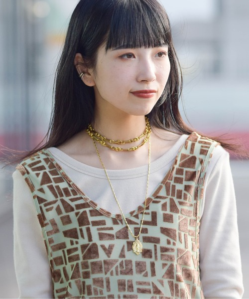 Ray BEAMS（レイビームス）の「Ray BEAMS / メダイ ネックレス L（ネックレス・レディース・ゴールド・ONE SIZE）」の8枚目の写真