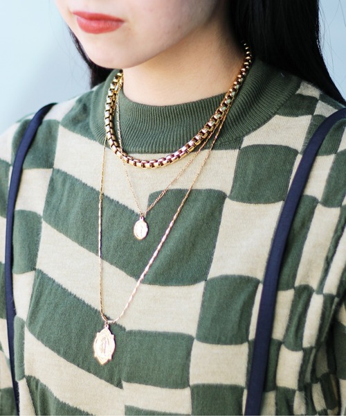 Ray BEAMS（レイビームス）の「Ray BEAMS / メダイ ネックレス L（ネックレス・レディース・ゴールド・ONE SIZE）」の7枚目の写真