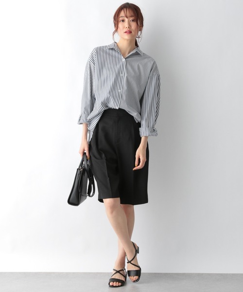 GLOBAL WORK（グローバルワーク）の「リネンライクショートパンツ/954817（その他パンツ・レディース・ブラック/キャメル・MEDIUM/LARGE）」の11枚目の写真