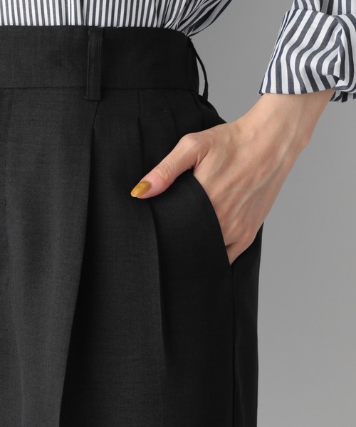 GLOBAL WORK（グローバルワーク）の「リネンライクショートパンツ/954817（その他パンツ・レディース・ブラック/キャメル・MEDIUM/LARGE）」の10枚目の写真