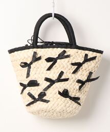 flower | ナチュラルリボンバッグ(かごバッグ)