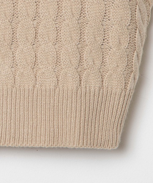 WEGO（ウィゴー）の「WEGO/ケーブルショートニットベスト（ベスト・レディース・ブラック/ベージュ/グリーン/キナリ・FREE）」の22枚目の写真