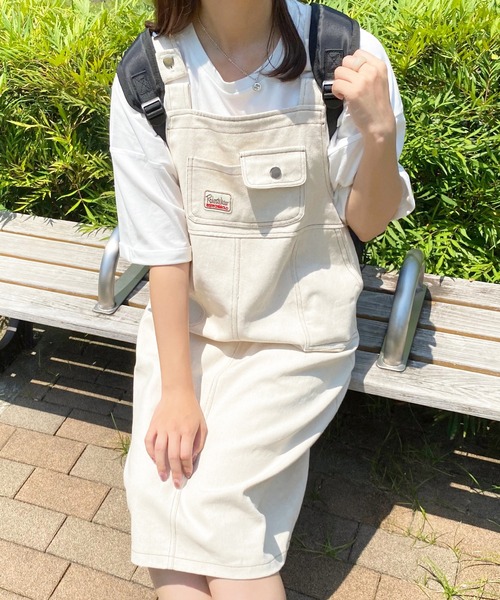 apres jour（アプレジュール）の「ワッペン付きジャンスカ【ZOZOTOWN限定アイテム】（ジャンパースカート・レディース・モカ/アイボリー・X-LARGE/SMALL/MEDIUM）」の18枚目の写真