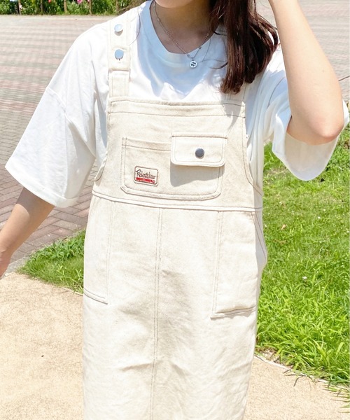 apres jour（アプレジュール）の「ワッペン付きジャンスカ【ZOZOTOWN限定アイテム】（ジャンパースカート・レディース・モカ/アイボリー・X-LARGE/SMALL/MEDIUM）」の15枚目の写真