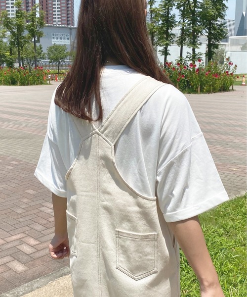 apres jour（アプレジュール）の「ワッペン付きジャンスカ【ZOZOTOWN限定アイテム】（ジャンパースカート・レディース・モカ/アイボリー・X-LARGE/SMALL/MEDIUM）」の5枚目の写真