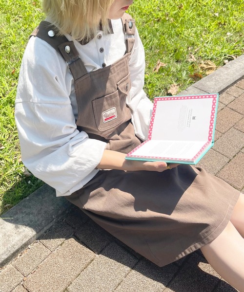 apres jour（アプレジュール）の「ワッペン付きジャンスカ【ZOZOTOWN限定アイテム】（ジャンパースカート・レディース・モカ/アイボリー・X-LARGE/SMALL/MEDIUM）」の14枚目の写真