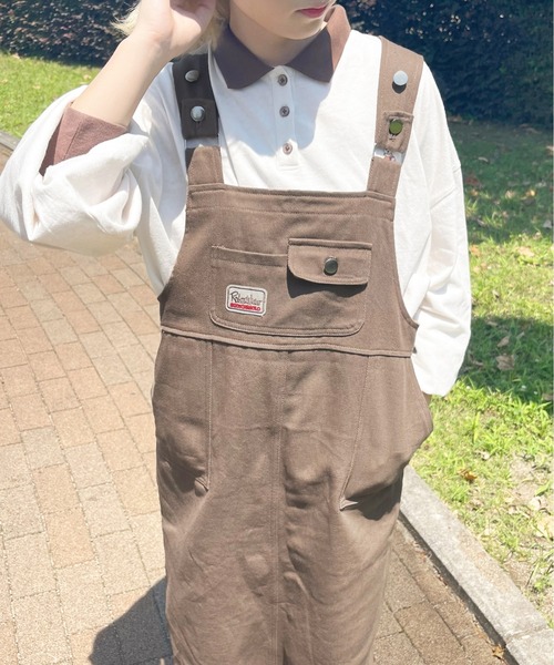 apres jour（アプレジュール）の「ワッペン付きジャンスカ【ZOZOTOWN限定アイテム】（ジャンパースカート・レディース・モカ/アイボリー・X-LARGE/SMALL/MEDIUM）」の17枚目の写真