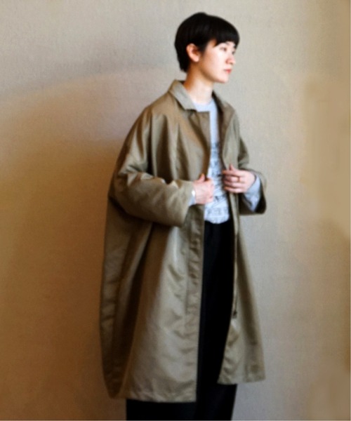 JOURNAL STANDARD LUXE(ジャーナルスタンダード ラックス)の「ナイロン ハーフコート◆(ナイロンジャケット・レディース・カーキ・FREE)」の15枚目の写真