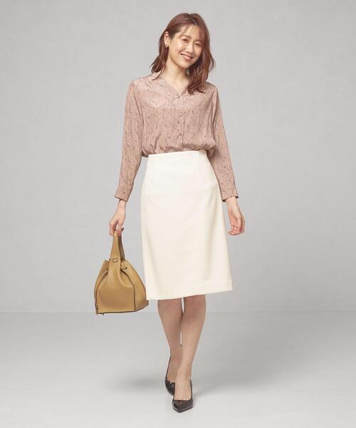 closet story（クローゼットストーリー）の「＜closet story（クローゼットストーリー）＞ ブークレ タイトスカート -ウォッシャブル-（スカート・レディース・ダークグレー/オフホワイト/ライム・FREE）」の20枚目の写真