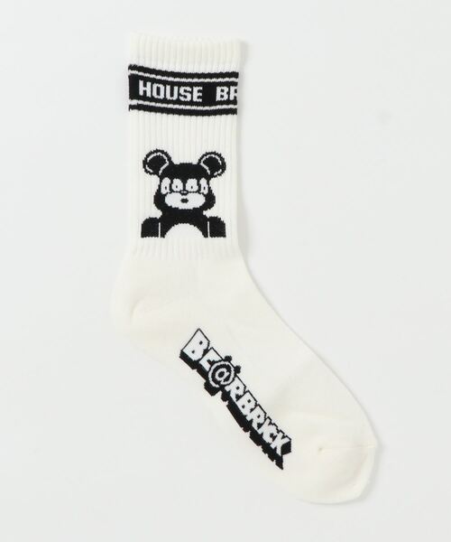 BE@RBRICK(ベアブリック)の「BE@RBRICK×BRIDGE SHIP HOUSEソックス(ソックス/靴下・メンズ・ホワイト/ブラック・FREE)」の15枚目の写真